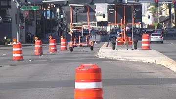 Cone Zone: F1 bridge construction causes major traffic disruptions in Las Vegas