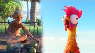 In Moana , Both character of the roaster and villager number 3 was played by .