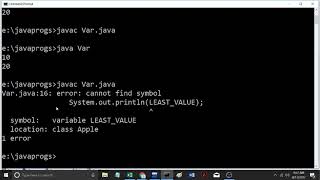 variables in interface in java (in Telugu)