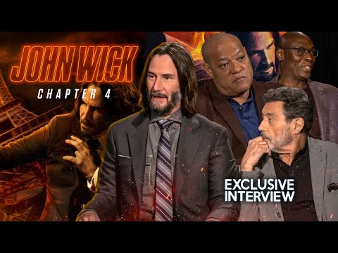 JOHN WICK: CHAPTER 4 Full Cast Interview! - Keanu Reeves, Lawrence Fishburne, Ian McShane & More!