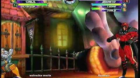MvC2 Online (360): wolverine master (Storm/Cab/Doom) vs Brett (RomSlash) 10 .:4.19.10:.