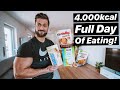 4.000kcal für Pro Natural Bodybuilder im Aufbau | Full Day Of Eating