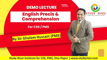 English Precis & Comprehension for CSS / PMS (Demo Class)