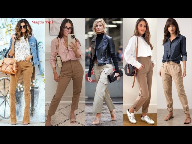 PANTS BEIGE CAQUI🌹OUTFITS 2021-2022💋 - YouTube