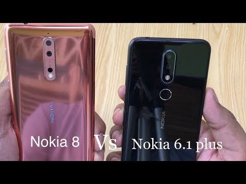 Nokia 6.1 plus Vs Nokia 8-- Speed test !!Full Comparision with Details