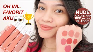 MAYBELLINE SUPERSTAY MATTE INK Swatches Review Ratu Adellya