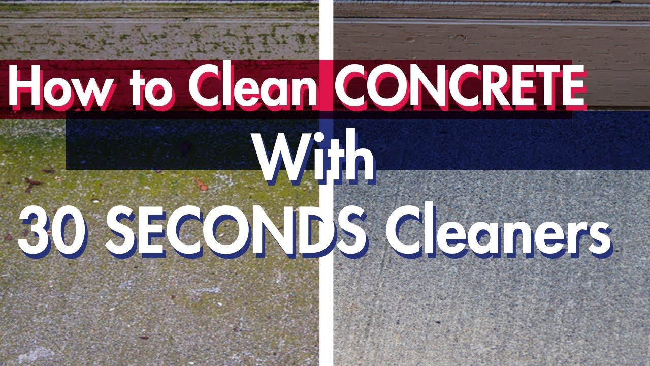 How to Clean Concrete Without A Pressure Washer