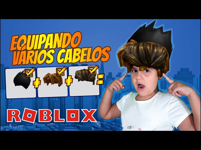 Roblox Tutorial - COMO COLOCAR VÁRIOS CABELOS JUNTOS (Funcionando em 2023)  😜