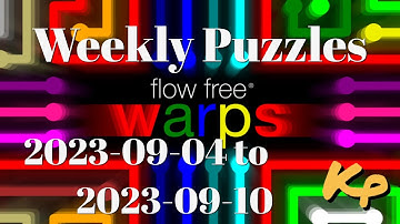 Flow Free Warps - Weekly Puzzles - Extreme Rectangle - 2023-09-04 to 10 - September 4th to 10th 2023