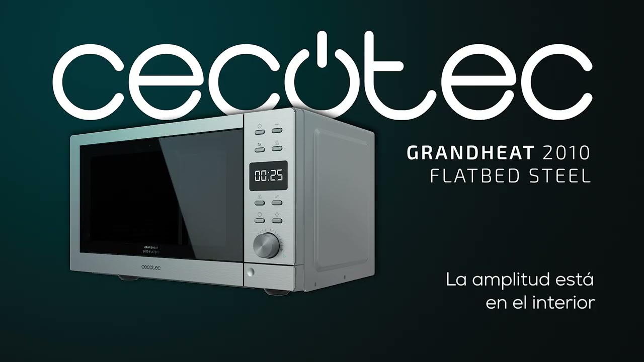 Microondas con Grill Cecotec GrandHeat 2010 Flatbed Steel 20 L 