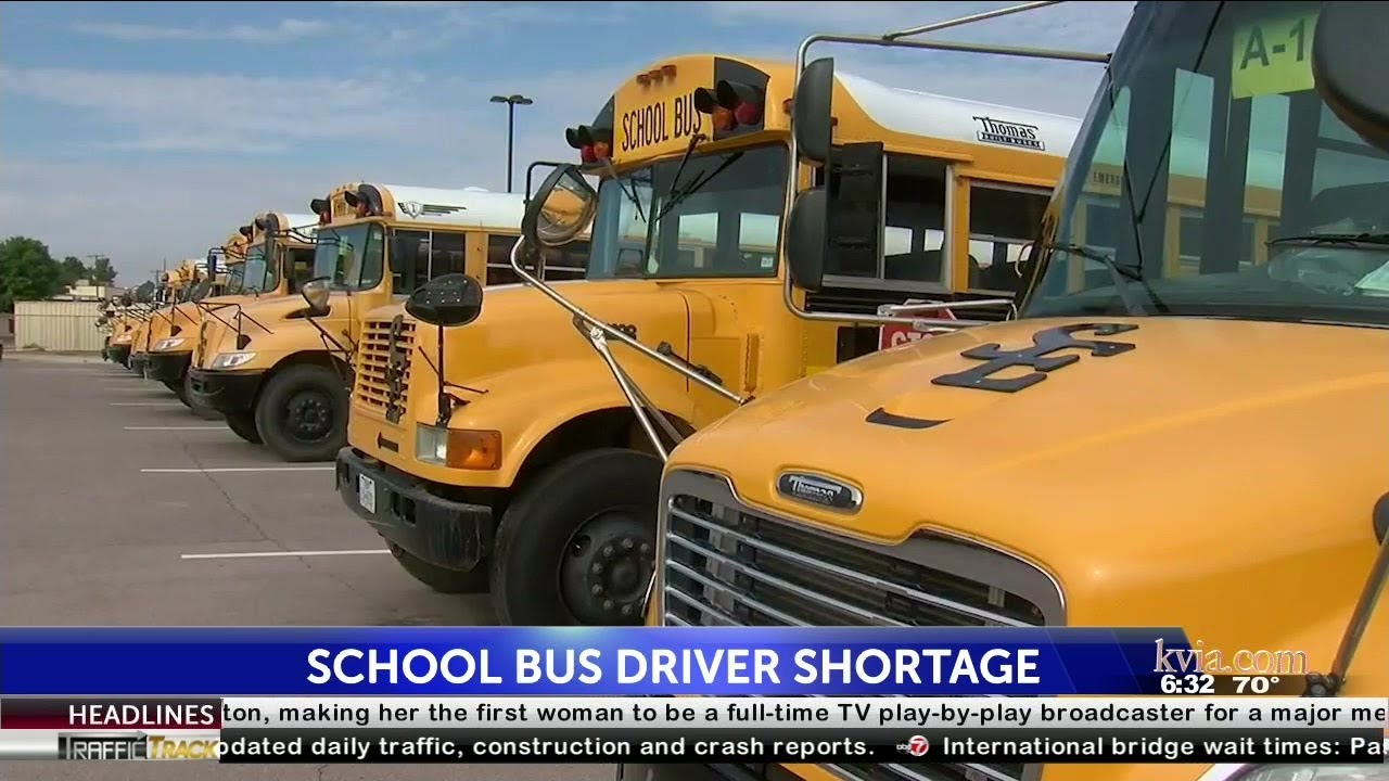 El Paso districts all seeing school bus driver shortages - YouTube