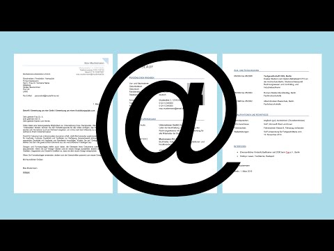 Video: So Senden Sie Ihren Lebenslauf Per E-Mail