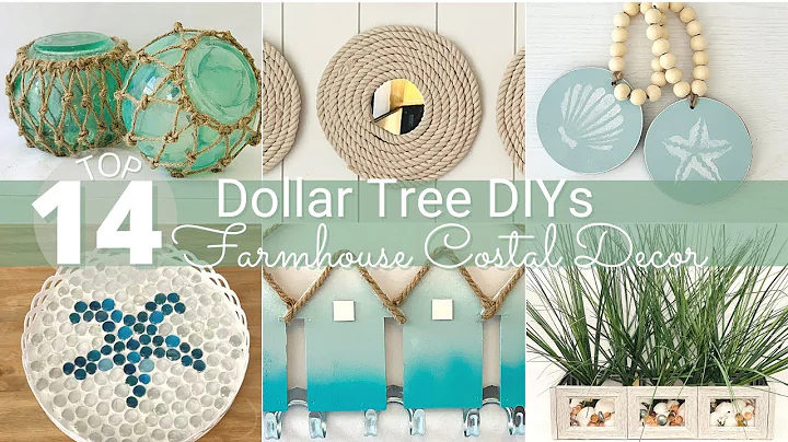 TOP 14 DOLLAR TREE DIY FARMHOUSE COASTAL DECOR