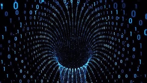 Blue Binary Torus Stock Motion Graphics