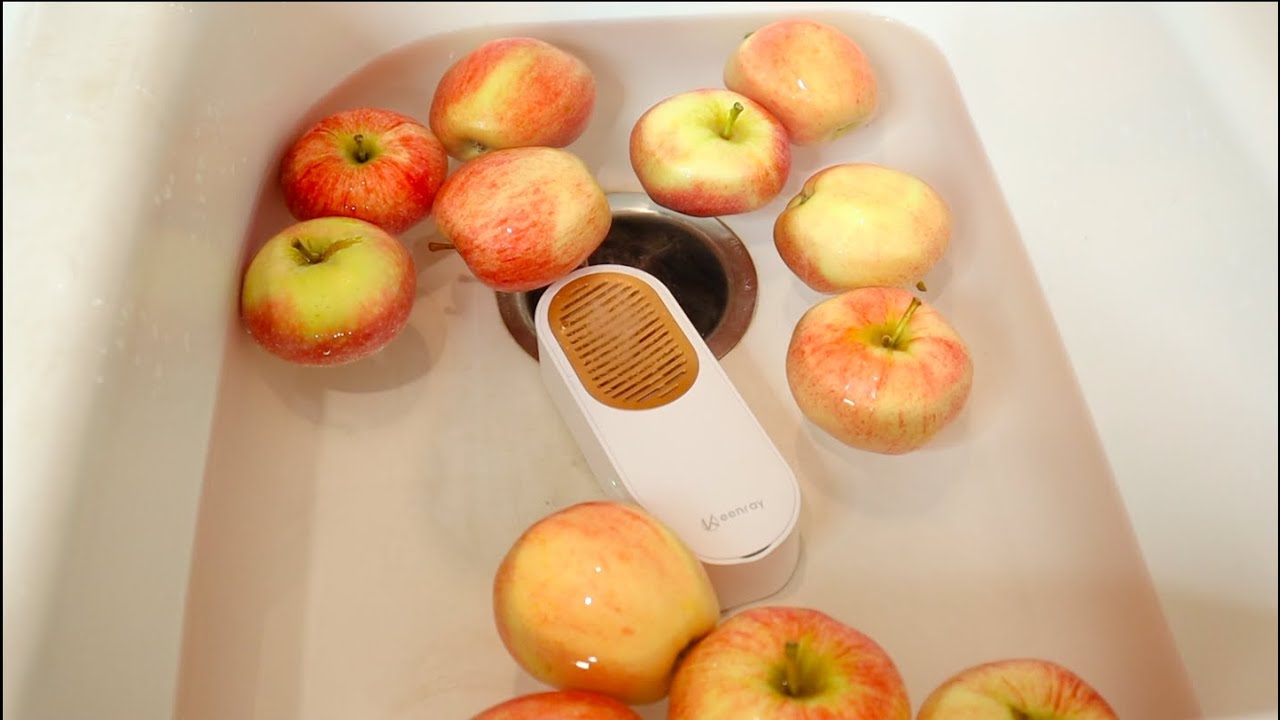 Fruit and Vegetable Cleaning Machine Fruit Cleaner Spinner Fruit and  Vegetable Purifier Device in Water for Cleaning 