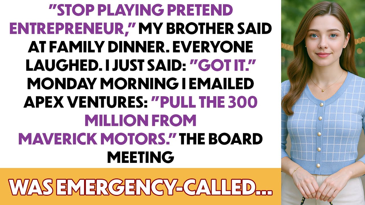 Sister Said 'Stop Playing Pretend Entrepreneur'   I'm Her Silent Partner Worth 300M...