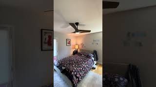 Modern Forms Zephyr in a Bedroom #smartfan #bedroomfan  #modernforms #fandiego #ceilingfan