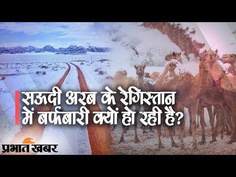 Saudi Arabia के Desert में Snowfall का Video सोशल मीडिया पर वायरल | Prabhat Khabar