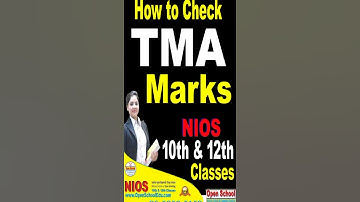 How to check TMA Marks for NIOS 10th and 12th class students
