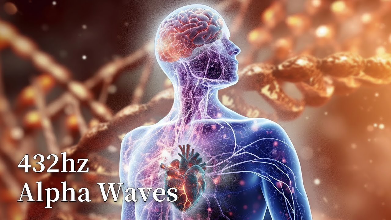 432hz Alpha Waves/ Whole Body Healing Frequency/ Melatonin Secretion ...