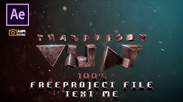 MASTER TITLE CARD || HOW TO EDIT AFTER EFFECT | FREE PROJECT FILE