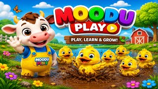 Ten Little Ducks in the Mud 🦆💦 | Counting Song for Kids | Learn Numbers 1 to 10 