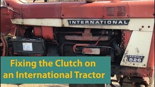 Adjusting the clutch on an International 826 806 tractor