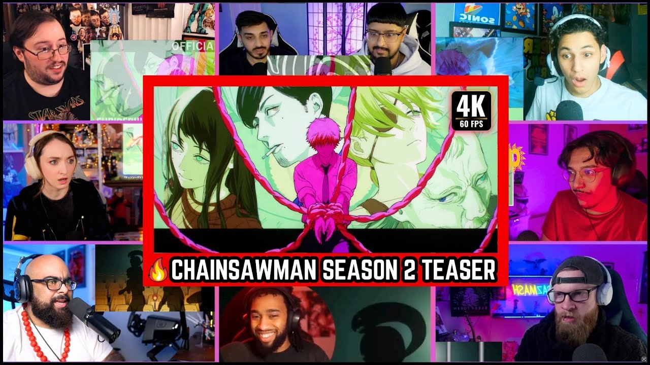 🔥🔥Chainsaw Man Season 2 Assassins Arc Official teaser Trailer Reaction Mashup 