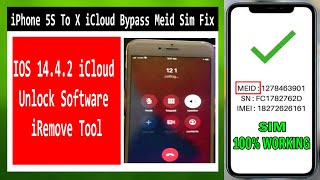 iPhone 6S Plus iCloud Bypass Meid Sim Fix Call IOS 14.4.2 iCloud Unlock Software iRemove Tool