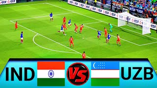 🇮🇳 INDIA vs UZBEKISTAN 🇺🇿 | 24 Feb 2026 - International Football Match | eFootball (4K) Gameplay  screenshot 2