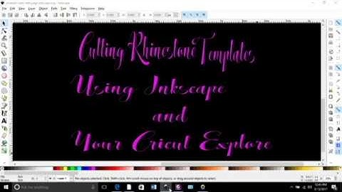 Cutting Rhinestone Templates Using Inkscape and Cricut Explore