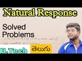Natural response solved problems| B.tech| Digital signal processing