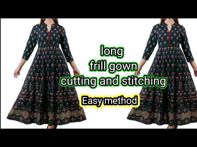 Designer baby frock cutting and stitching/9-10 year old baby dress - YouTube