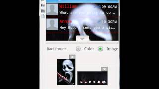 GO SMS PRO Custom Theme Ep3 Scream screenshot 5