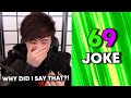 Sykkuno accidently makes a 69 joke and instantly regrets it