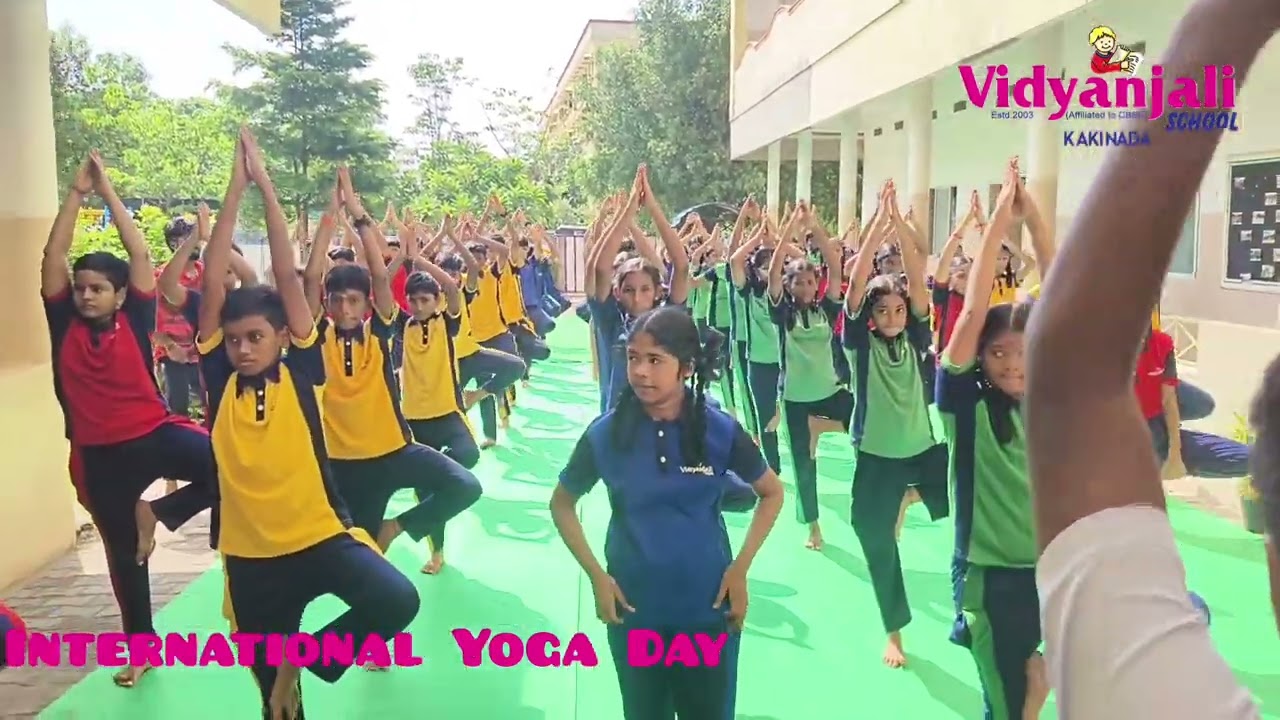 Vidyanjali School Yoga Day 2025