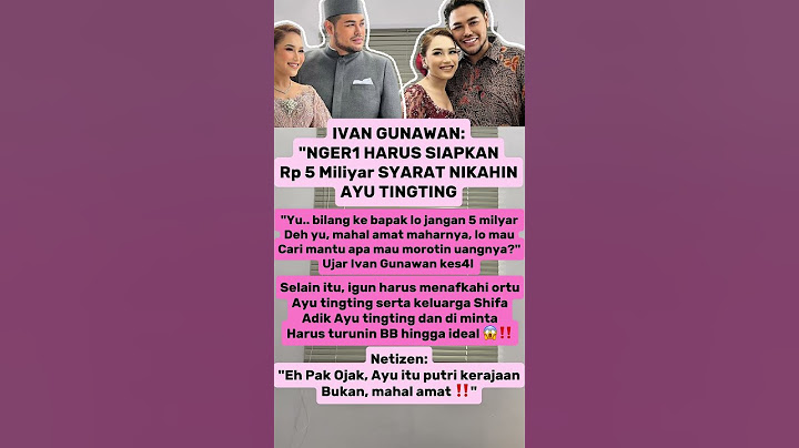 Netizen Kaget! Ternyata Ini Alasan Sebenarnya Ivan Gunawan Gagal Nikahi Ayu TingTing #ayutingting