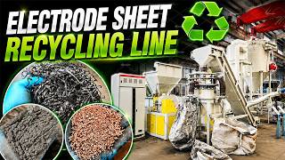 Electrode Sheet Recycling Line | Copper Recovery from Lithium Battery Production Scrap