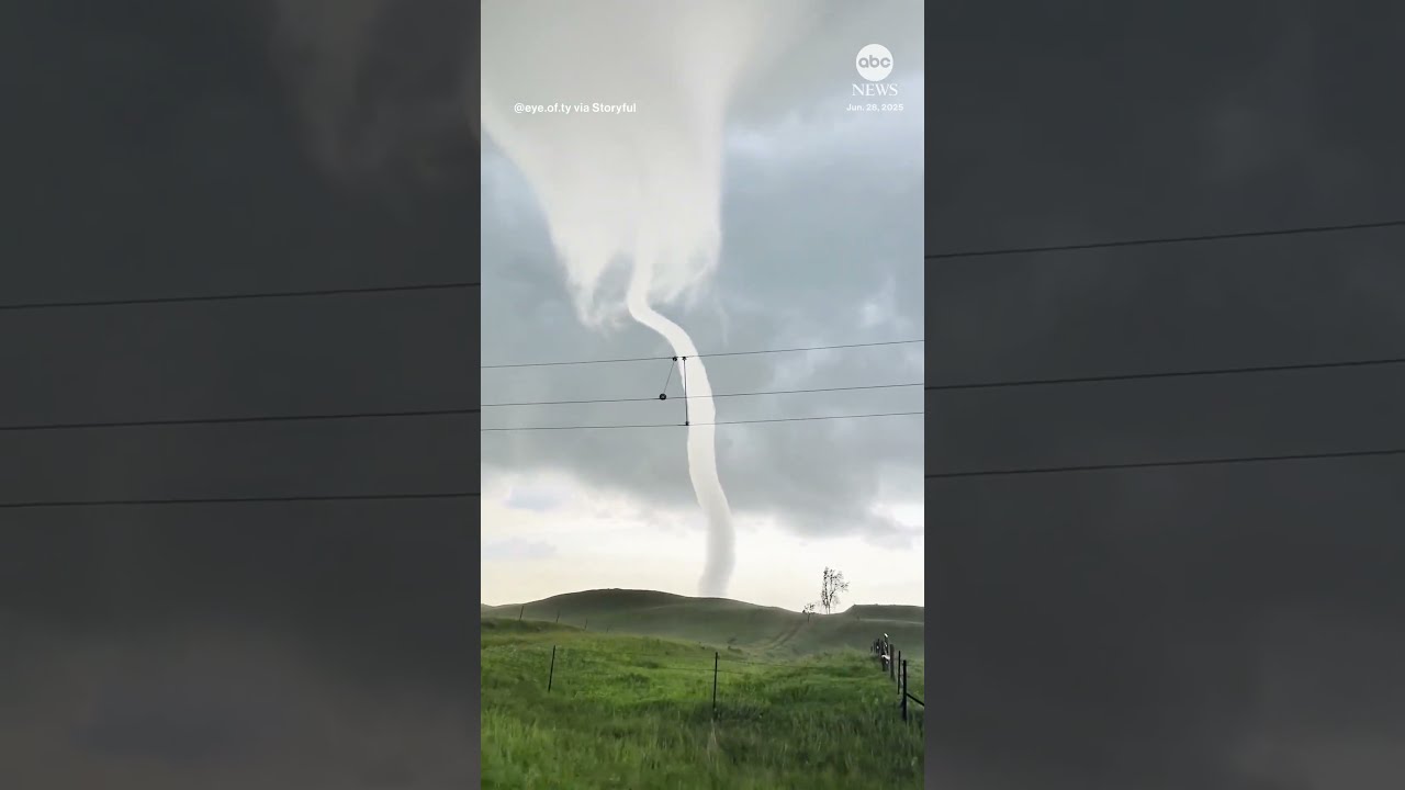 Incredible Footage Shows Huge Tornado Transform In Rural South Dakota