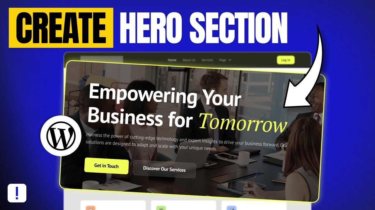 Create Hero Section in WordPress For FREE with Animated Headings - YouTube