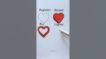 How to draw heart🤔😱 #shorts #craft #art #drawing #crafts #satisfying