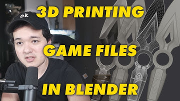 Blender & Prop Making: Intro to 3d Printing Game Files Part 1 (Jett