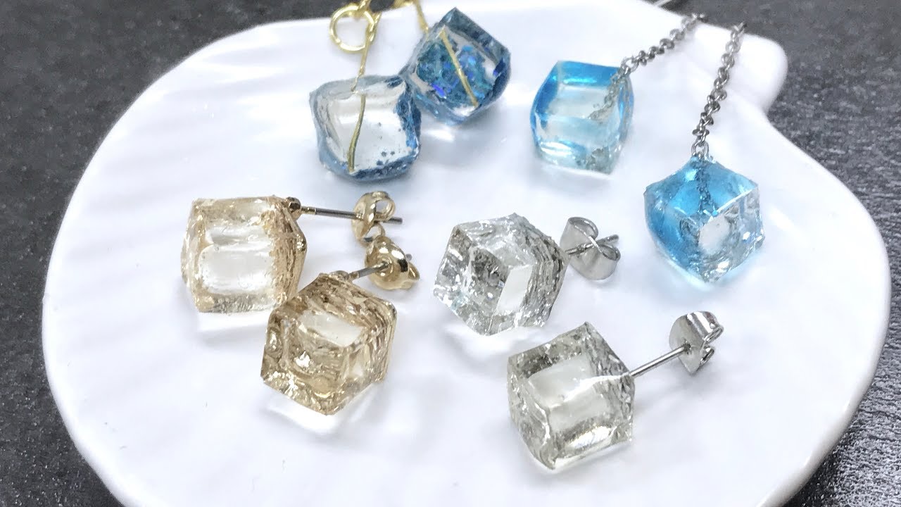 Uvレジン 100均 千日紅のネックレス ピアスを作ってみました Globe Amaranth Necklace Earrings Youtube