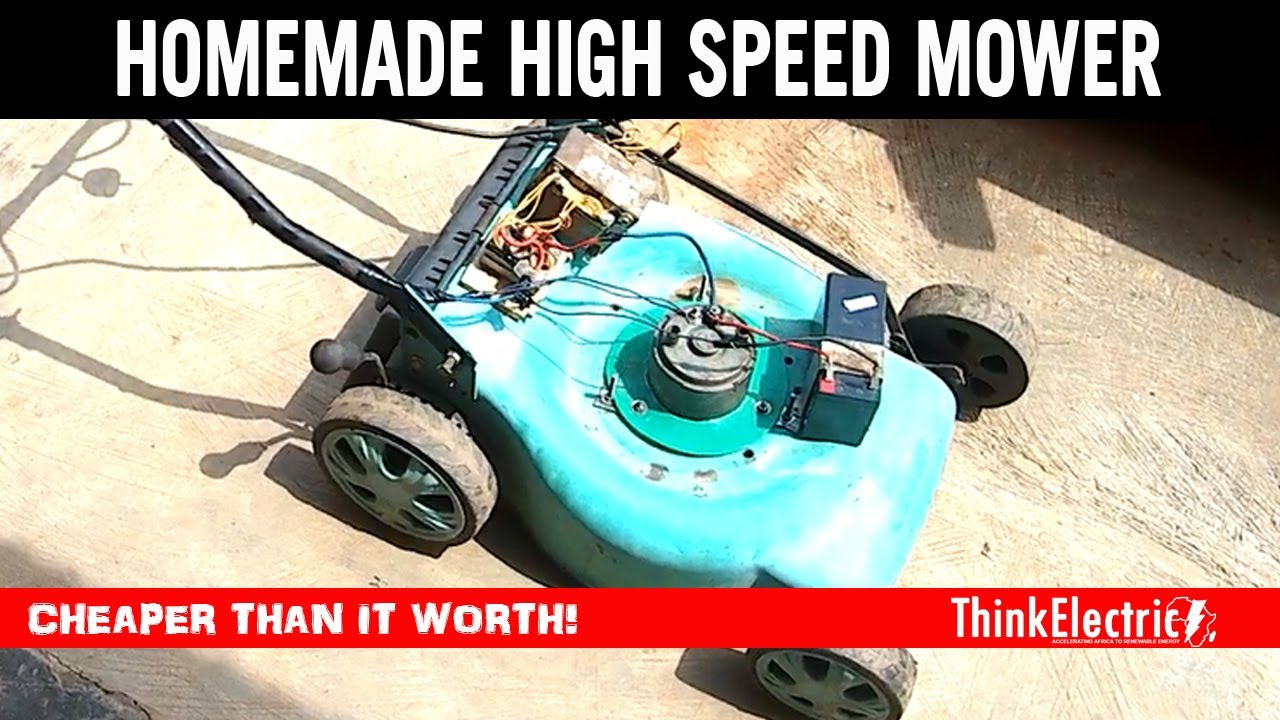 Homemade Electric Lawn Mower, A VERY Simple and Cheap DIY! 