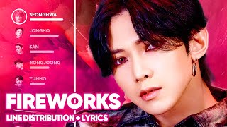 ATEEZ - Fireworks (I'm The One) Line Distribution + Lyrics Color Coded PATREON REQUESTED