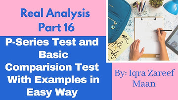 P-Series Test | Basic Comparison test with examples in easy way | Short tricks to check convergence