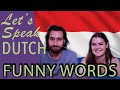 I try these FUNNY DUTCH WORDS | Let's try Speak [Ep 7]