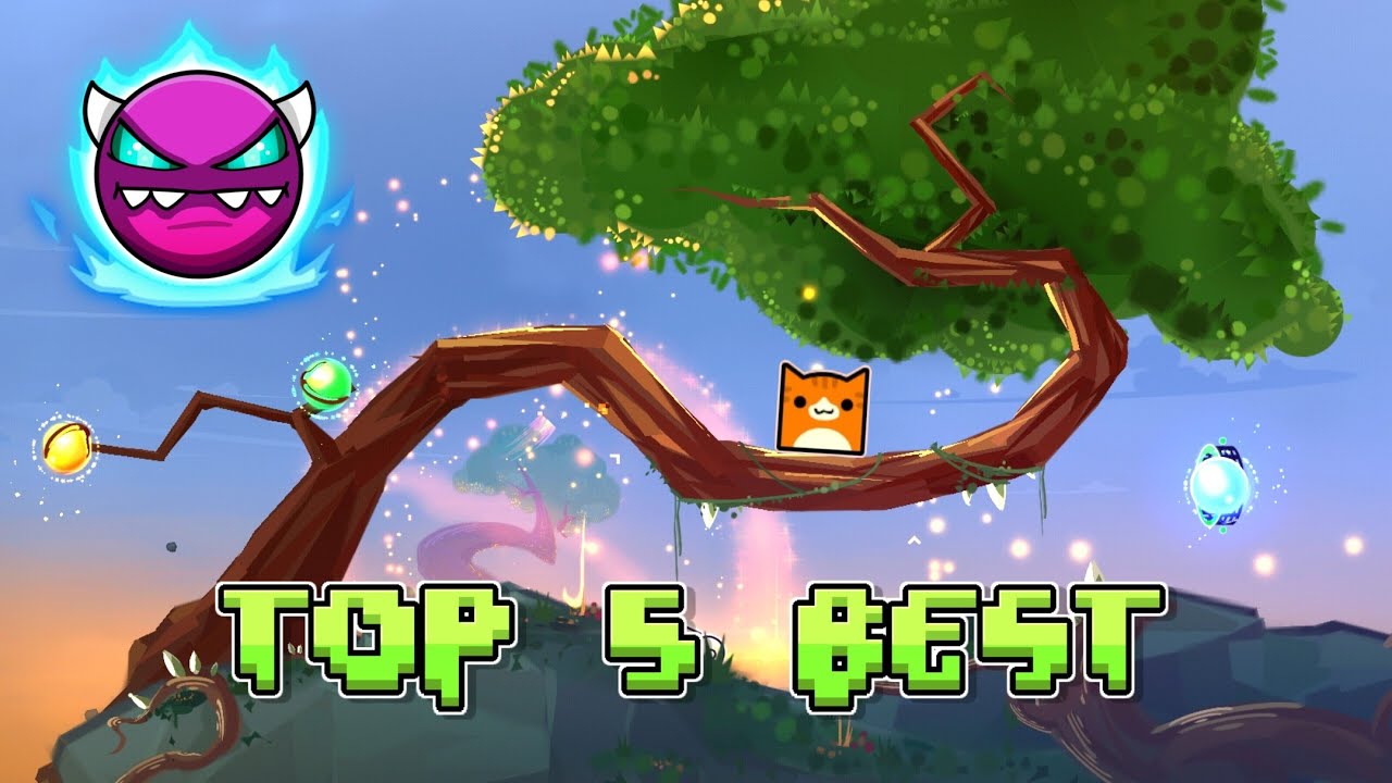 ТОП-5 ЛУЧШИХ СРЕДНИХ ДЕМОНОВ (мои любимые) | Geometry Dash 2.2