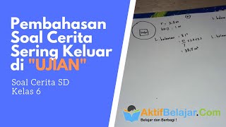 Pembahasan soal cerita matematika volume dan luas untuk kelas 6 sd