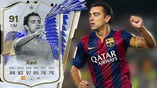 91 TOTY ICON XAVI PLAYER REVIEW FC 24
